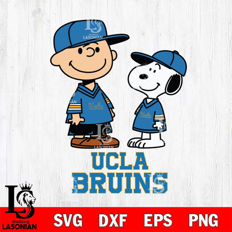 UCLA Bruins Peanuts Snoopy Football SVG DXF EPS PNG FILE,Snoopy File Cut, NCAA Digital Download,Instant Download,Christmas Silhouette
