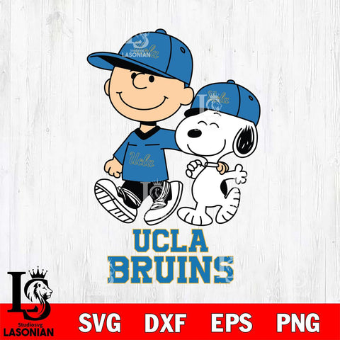UCLA Bruins Peanuts Snoopy Friends SVG DXF EPS PNG FILE,Snoopy File Cut, NCAA Digital Download,Instant Download,Christmas Silhouette