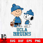 UCLA Bruins Peanuts Snoopy Friends Football SVG DXF EPS PNG FILE,Snoopy File Cut, NCAA Digital Download,Instant Download,Christmas Silhouette