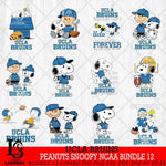 UCLA Bruins Peanuts Snoopy Player NCAA Bundle 12 SVG DXF EPS PNG FILE,Snoopy File Cut, bundle NCAA Digital Download,Instant Download, Silhouette