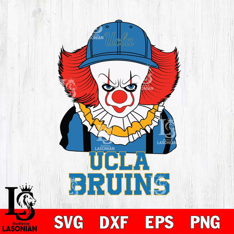 UCLA Bruins Pennywise Horror Sport 10 Svg Eps Dxf Png File, Digital Download