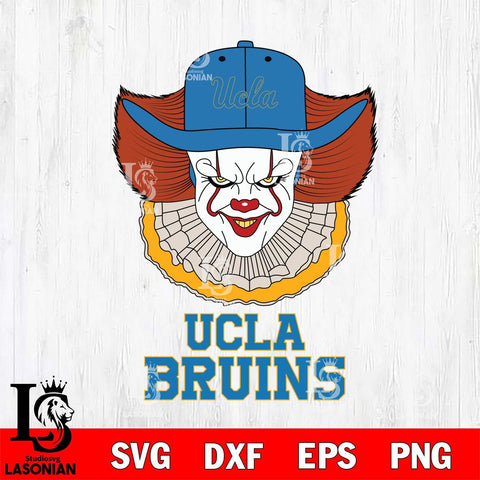 UCLA Bruins Pennywise Horror Sport 12 Svg Eps Dxf Png File, Digital Download