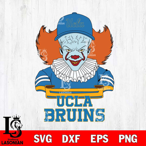 UCLA Bruins Pennywise Horror Sport 2 Svg Eps Dxf Png File, Digital Download