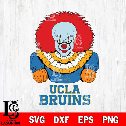 UCLA Bruins Pennywise Horror Sport 3 Svg Eps Dxf Png File, Digital Download