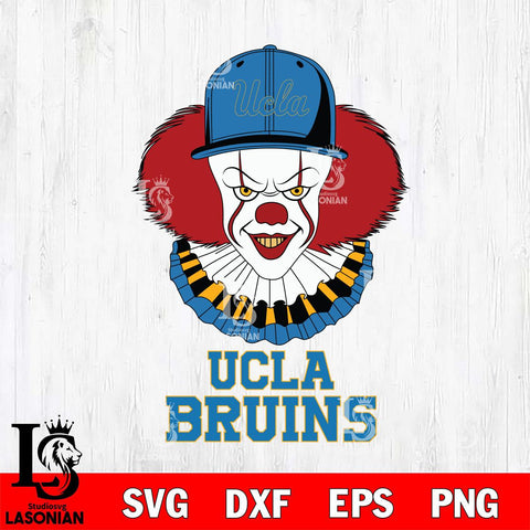 UCLA Bruins Pennywise Horror Sport 4 Svg Eps Dxf Png File, Digital Download