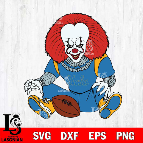 UCLA Bruins Pennywise Horror Sport 6 Svg Eps Dxf Png File, Digital Download
