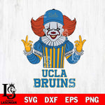 UCLA Bruins Pennywise Horror Sport 8 Svg Eps Dxf Png File, Digital Download