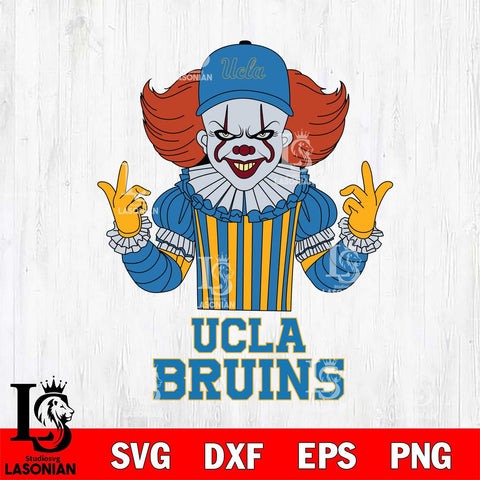 UCLA Bruins Pennywise Horror Sport 8 Svg Eps Dxf Png File, Digital Download