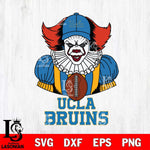 UCLA Bruins Pennywise Horror Sport 9 Svg Eps Dxf Png File, Digital Download