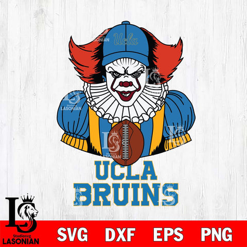 UCLA Bruins Pennywise Horror Sport 9 Svg Eps Dxf Png File, Digital Download