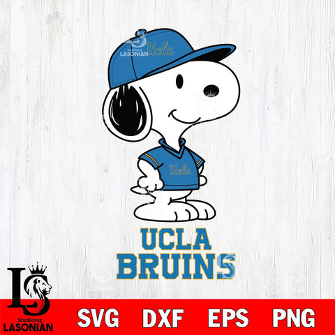 UCLA Bruins Snoopy Football sport SVG DXF EPS PNG FILE,Snoopy File Cut, NCAA Digital Download,Instant Download,Christmas Silhouette