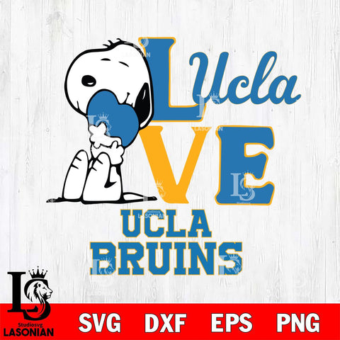 UCLA Bruins Snoopy Sport 10 Svg Eps Dxf Png File, Digital Download