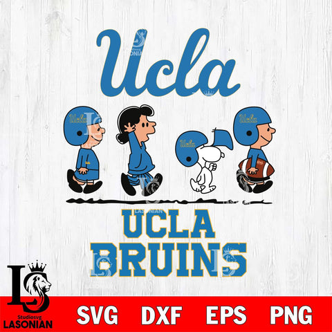 UCLA Bruins Snoopy Sport 12 Svg Eps Dxf Png File, Digital Download
