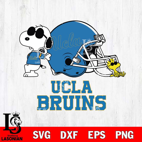 UCLA Bruins Snoopy Sport 2 Svg Eps Dxf Png File, Digital Download
