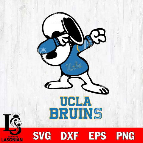UCLA Bruins Snoopy Sport 3 Svg Eps Dxf Png File, Digital Download