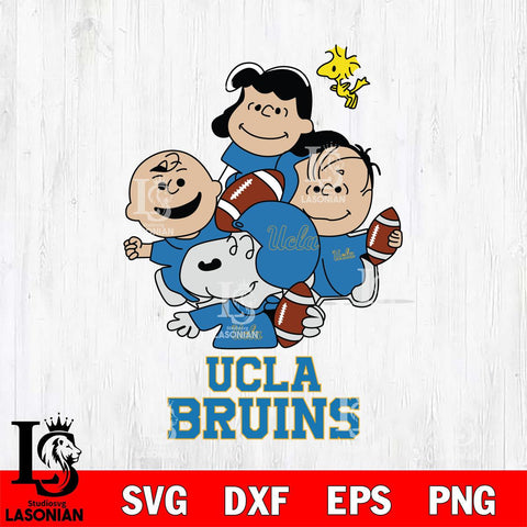 UCLA Bruins Snoopy Sport 4 Svg Eps Dxf Png File, Digital Download