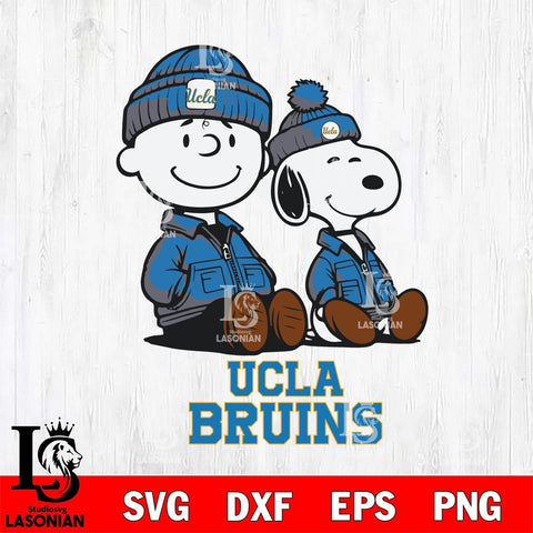 UCLA Bruins Snoopy Sport 6 Svg Eps Dxf Png File, Digital Download
