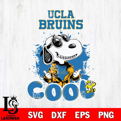 UCLA Bruins Snoopy Sport 7 Svg Eps Dxf Png File, Digital Download
