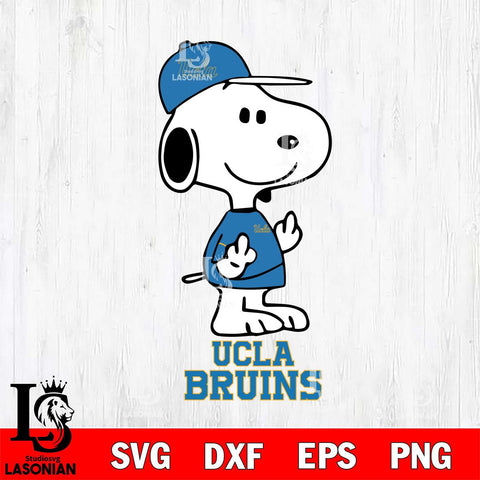UCLA Bruins Snoopy Sport 8 Svg Eps Dxf Png File, Digital Download