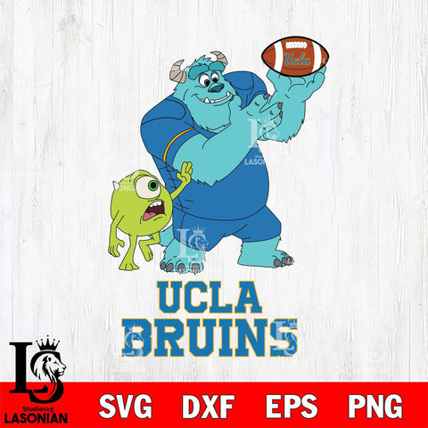 UCLA Bruins Sully & Mike Football Cricut,Christmas SVG DXF EPS PNG FILE, NCAA Digital Download,Instant Download, Silhouette