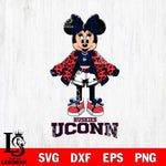 UConn Huskies Style Minnie Disney Svg Eps Dxf Png File, Digital Download, Instant Download