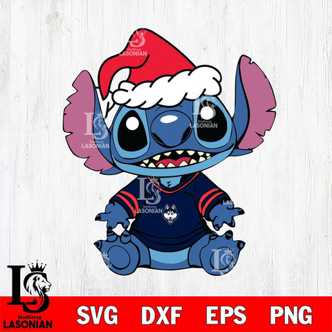 UConn Huskies Baby Stitch Christmas Svg Eps Dxf Png File, Digital Download, Instant Download