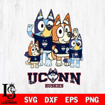 UConn Huskies Bluey & Bingo 7 Svg Eps Dxf Png File, NCAA svg, Digital Download, Instant Download