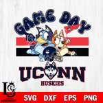 UConn Huskies Bluey & Bingo 9 Svg Eps Dxf Png File, NCAA svg, Digital Download, Instant Download