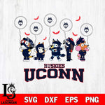UConn Huskies Bluey Halloween Spooky Svg Eps Dxf Png File, Digital Download, Instant Download