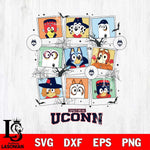 UConn Huskies Bluey Halloween Sport Svg Eps Dxf Png File, Digital Download, Instant Download