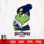 UConn Huskies Boujee Grinch Christmas Cut Files Cricut, Svg Dxf Eps Png file, Digital download , Silhouette