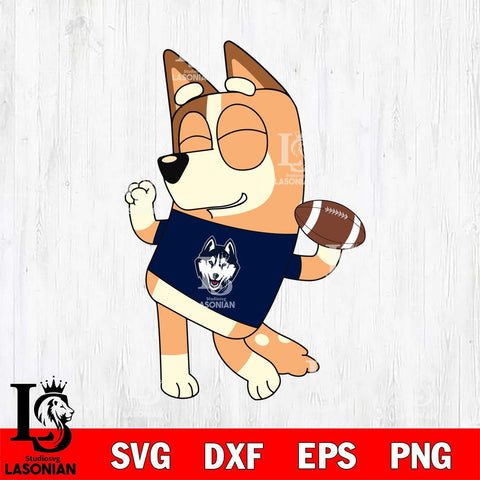 UConn Huskies Chilli bluey Svg Eps Dxf Png File, Digital Download, Instant Download