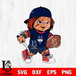 UConn Huskies Chucky Horror 10 Svg Eps Dxf Png File, NCAA svg, Digital Download, Instant Download