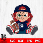 UConn Huskies Chucky Horror 11 Svg Eps Dxf Png File, NCAA svg, Digital Download, Instant Download