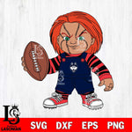 UConn Huskies Chucky Horror 12 Svg Eps Dxf Png File, NCAA svg, Digital Download, Instant Download