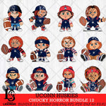 UConn Huskies Chucky Horror Bundle 12 SVG Eps Dxf Png File, Bundle NCAA svg, Digital Download, Instant Download