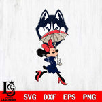 UConn Huskies Fancy Minnie Svg Eps Dxf Png File, Digital Download, Instant Download