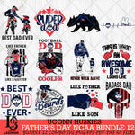 UConn Huskies Fathers Day NCAA Bundle 12 Svg Eps Dxf Png File, Digital Download, Instant Download
