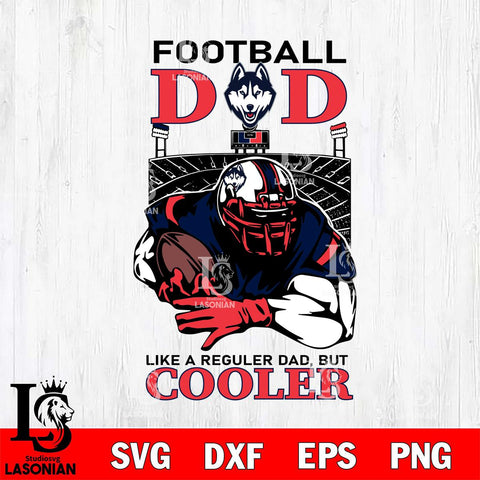 UConn Huskies Football Dad Cooler Svg Eps Dxf Png File, Digital Download, Instant Download