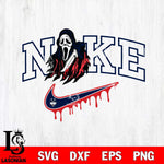 UConn Huskies Ghostface Nike Svg Eps Dxf Png File, Digital Download, Instant Download