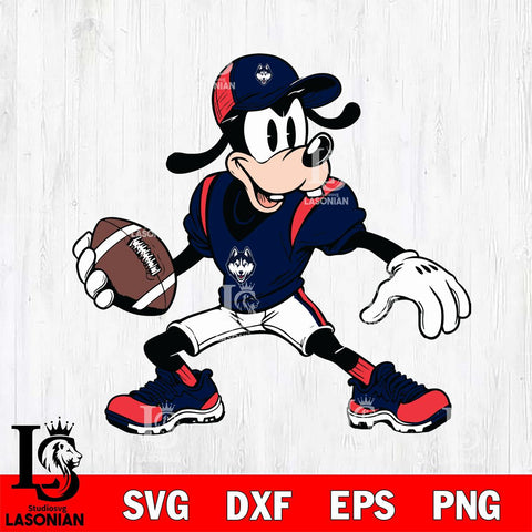 UConn Huskies Goofy Svg Eps Dxf Png File, NCAA svg, Digital Download, Instant Download