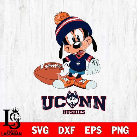 UConn Huskies Goofy Football SVG DXF EPS PNG FILE,NCAA svg ,Football Digital Download,Instant Download, Silhouette
