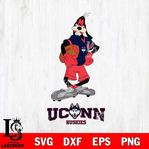 UConn Huskies Goofy Player SVG DXF EPS PNG FILE,NCAA svg ,Football Digital Download,Instant Download, Silhouette