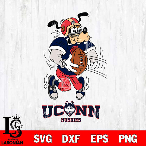 UConn Huskies Goofy Sport Football SVG DXF EPS PNG FILE,NCAA svg ,Football Digital Download,Instant Download, Silhouette