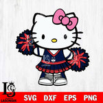 UConn Huskies Hello Kitty Cheerleader 11 Svg Eps Dxf Png File, Digital Download, Instant Download