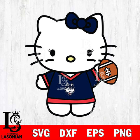 UConn Huskies Hello Kitty sport 7 Svg Eps Dxf Png File, NCAA svg, Digital Download, Instant Download