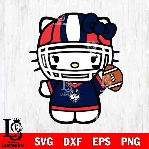 UConn Huskies Hello Kitty sport 9 Svg Eps Dxf Png File, NCAA svg, Digital Download, Instant Download
