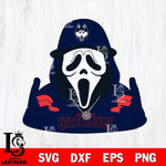 UConn Huskies Horror Character Ghostface Sport Svg Eps Dxf Png File, NCAA svg, Digital Download, Instant Download