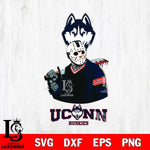 UConn Huskies Jason Voorhees 10 Svg Eps Dxf Png File, Digital Download