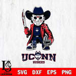 UConn Huskies Jason Voorhees 3 Svg Eps Dxf Png File, Digital Download